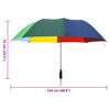 vidaXL Guarda-chuva dobr&aacute;vel autom&aacute;tico 124 cm multicor