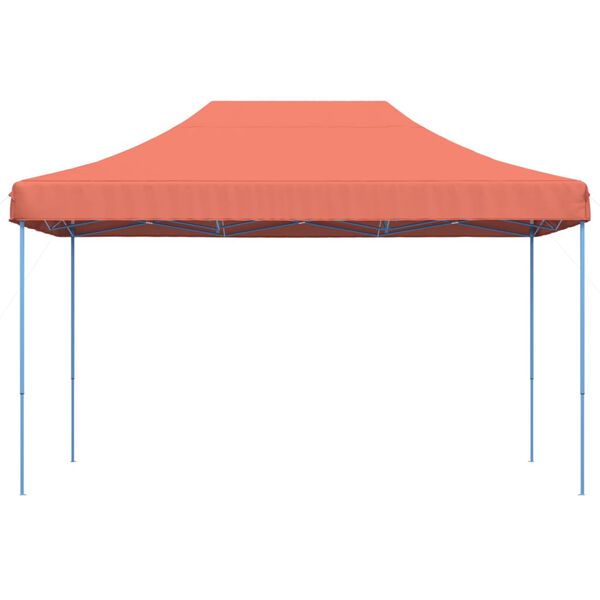 vidaXL Tenda para festas pop-up dobrável 440x292x315 cm terracotta