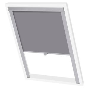 vidaXL Persiana de enrolar opaca cinzento MK08, GGL e GGU