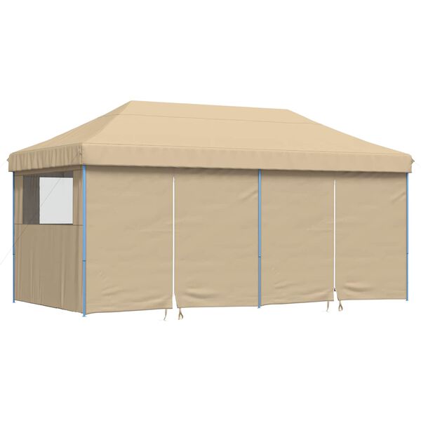 vidaXL Tenda de Festa Bege 292 x 580 x 315 cm Tecido Oxford
