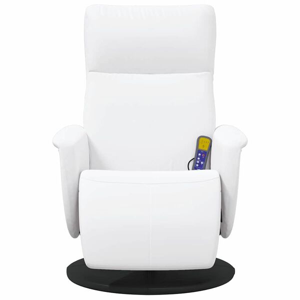 vidaXL Cadeira de Massagem Recliner Branco 71 x 90 x 105 cm