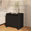 vidaXL Mesa de cabeceira 45x34x44,5 cm contraplacado preto