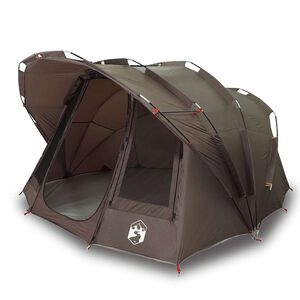 vidaXL Tenda de pesca para 5 pessoas imperme&aacute;vel castanho