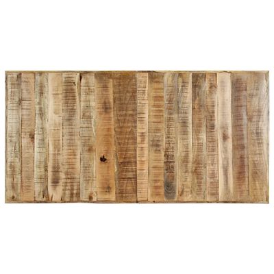 vidaXL Mesa de jantar 160x80x75 cm madeira de mangueira áspera maciça