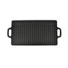 vidaXL Grelhador de ferro fundido reversível 38x23 cm