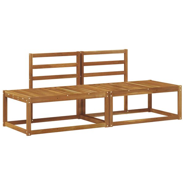 vidaXL Sof&aacute; de Canto Externo 2 Pe&ccedil;a Natural 182,5 x 63 x 73 cm