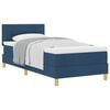 vidaXL Cama Box com almofada com cabeceira Azul 80 x 200 cm tecido