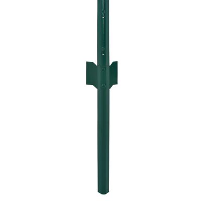 vidaXL Cerca de arame com postes aço 25x0,75 m verde
