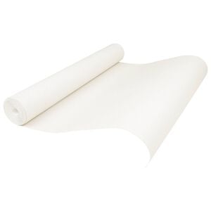 vidaXL Papel de Parede 3D S&oacute;lido Riscas Branco Creme 10 x 0,53 m