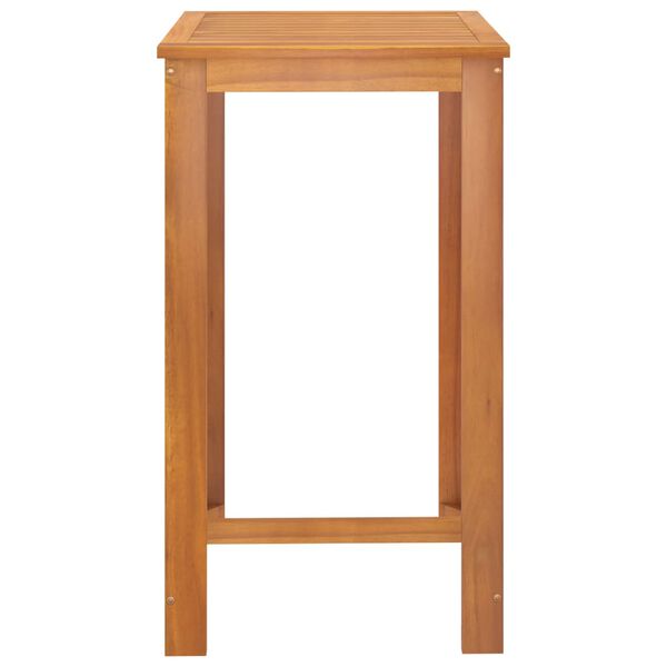 vidaXL 7 pcs Conjunto de bar para jardim madeira de acácia maciça