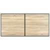 vidaXL Mesa de jantar 160x80x75 cm MDF cor carvalho