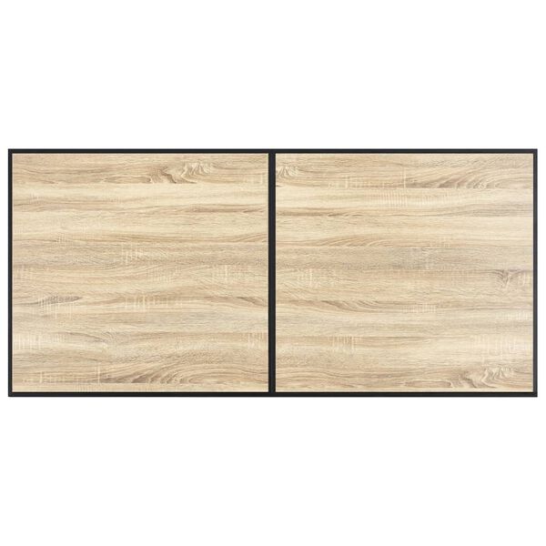 vidaXL Mesa de jantar 160x80x75 cm MDF cor carvalho