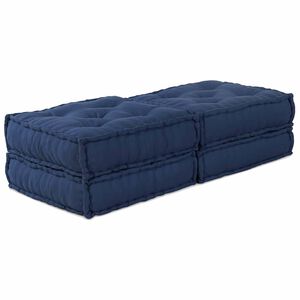 vidaXL Unidade de Sof&aacute; Modular 2 unid. Tecido &Iacute;ndigo 140 x 70 x 36 cm