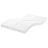 vidaXL Colch&atilde;o de espuma 140x190 cm 7 zonas dureza 20 ILD branco