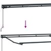 vidaXL Estrutura de Toldo Manual com LEDs Antracite 2,5 x 2 m Alum&iacute;nio