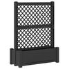 vidaXL Grande Vaso com Treli&ccedil;a Antracite 99,5 x 43 x 133,5 PP