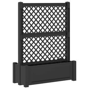 vidaXL Grande Vaso com Treli&ccedil;a Antracite 99,5 x 43 x 133,5 PP