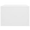 vidaXL Mesas de cabeceira de parede 2 pcs 50x36x25 cm branco
