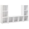 vidaXL | Gabinete para TV | 3 pcs 37 x 35 x 107.5 cm