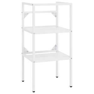vidaXL Estrutura p/ lavat&oacute;rio casa de banho ferro 40x38x83 cm branco