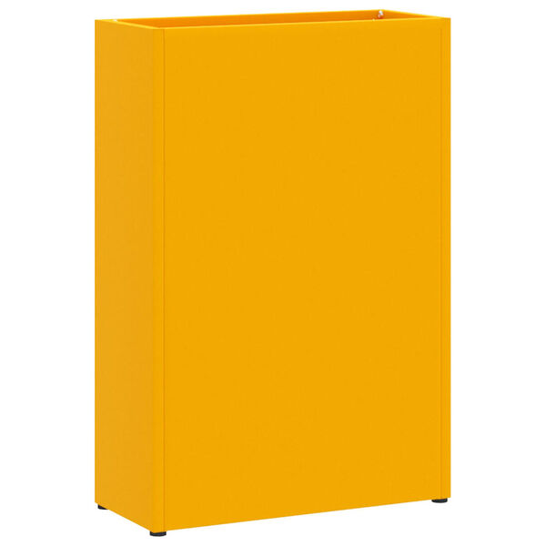 vidaXL Suporte de Guarda-Sol amarelo mostarda 28 x 12 x 41 cm Aço