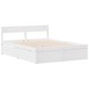 vidaXL Cama sem colchão 160x200 cm madeira de pinho maciça branco