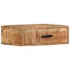 vidaXL Mesa de cabeceira parede 40x30x13,5 cm madeira mangueira maci&ccedil;a