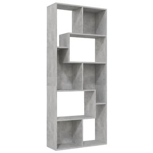 vidaXL Estante 67x24x161 cm derivados de madeira cinzento cimento