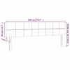 vidaXL Cabeceiras cinzento-escuro 200x5x78/88 cm veludo