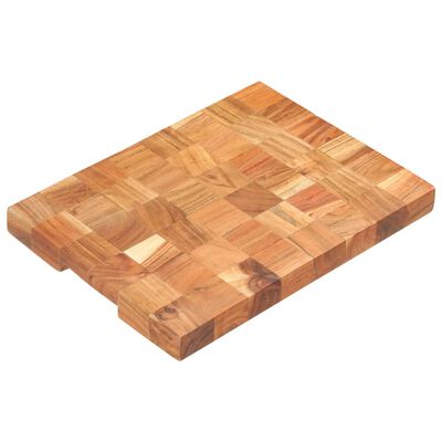 vidaXL Tábua de cortar 40x30x3,8 cm madeira de acácia maciça