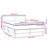 vidaXL Cama box spring com colch&atilde;o 160x210 cm veludo rosa