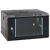 vidaXL Arm&aacute;rio de Rede com armazenamento Preto 53 x 45 x 30 cm A&ccedil;o