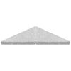 vidaXL Base em granito para guarda-sol 15 kg triangular cinzento