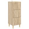 vidaXL Gabinete de Gavetas Carvalho Sonoma 33 x 34,5 x 90 cm