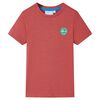 T-shirt de crian&ccedil;a cor paprika 128