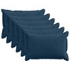vidaXL Capa almofada 6 unid. HOUTEN Azul Marinho 30 x 50 cm cord&atilde;o