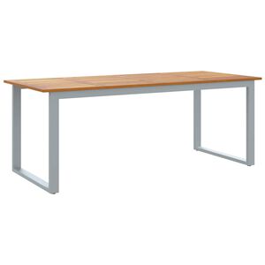 vidaXL Mesa de Jardim Cinzeto 200 x 90 x 75 cm