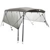 vidaXL Toldo 4 arcos Bimini paredes malha laterais 243x(185-198)x137cm
