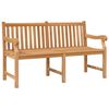vidaXL Banco de jardim 150 cm madeira de teca maci&ccedil;a