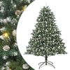 vidaXL &Aacute;rvore de Natal Artificial Verde 240 cm PVC, Pl&aacute;stico e A&ccedil;o