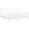 vidaXL Cama sem colchão 180x200 cm madeira de pinho maciça branco