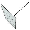 vidaXL Divis&oacute;ria de chuveiro 100x195 cm vidro opaco ESG preto