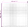 vidaXL Manta pesada 11 kg 220x240 cm tecido creme-claro