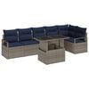 vidaXL Conjunto de Sof&aacute; de Jardim 7 unid. 6-N&uacute;mero de lugares