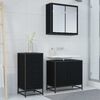 vidaXL Buffet Carvalho Preto 35,5 x 35 x 76 cm