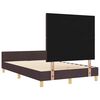 vidaXL Estrutura da Cama Castanho escuro 120 x 190 cm tecido