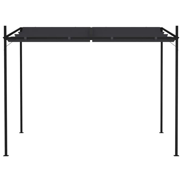 vidaXL Gazebo com toldo retrátil 300x300x233 cm antracite