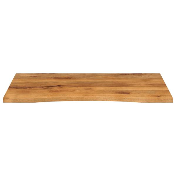 vidaXL Tampo de mesa com curva 110x80x2,5 cm mangueira áspera maciça