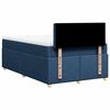 vidaXL Cama boxspring com colch&atilde;o 120x190 cm tecido azul