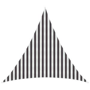 vidaXL Vela de Sombra 3 x 3 x 3 m HDPE Triangular Antracite e Branco